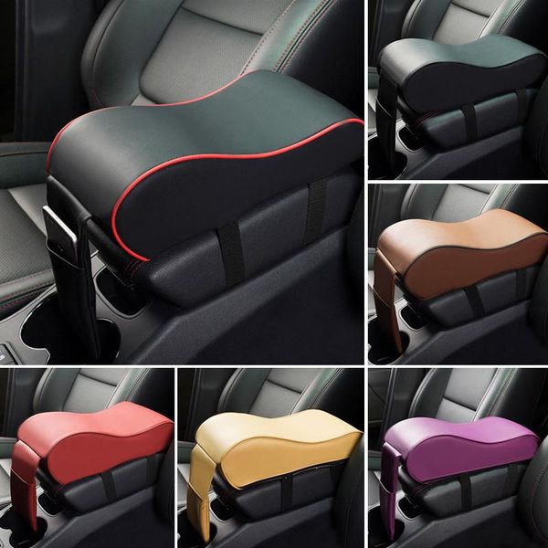 

seat cushions leather car armrest pad cover auto center console arm rest box vehicle protective styling universal
