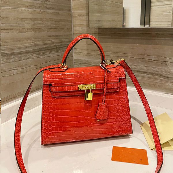 

women alligator pattern handbags purse lady tote bags crocodile design fashion letter hardware plain hasp shoulder bags wallet