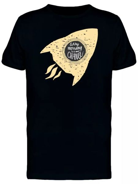 

rocket ship monday tee men's -image by shutterstock, White;black