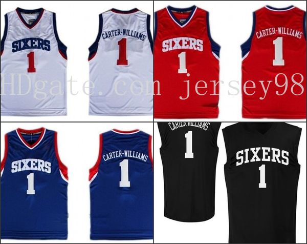 

philadelphia 76ers men #1 michael carter -williams jersey, Black