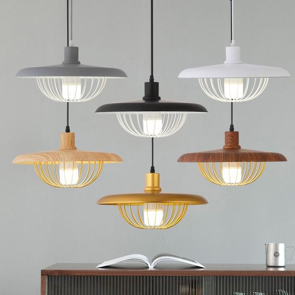 

nordic style dining chandelier simple and creative bar table bedside restaurant macarons led flying saucer pendant lamps