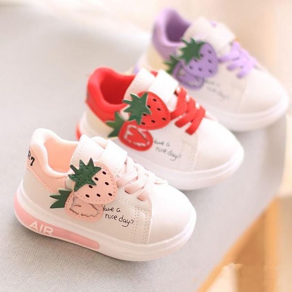 

first walkers infant size 16-20 baby running shoes cute cartoon sports white single board sale