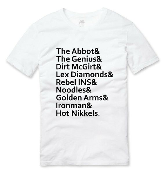 

wu-tang clan 'clan aliases' hip hop t shirt white, White;black