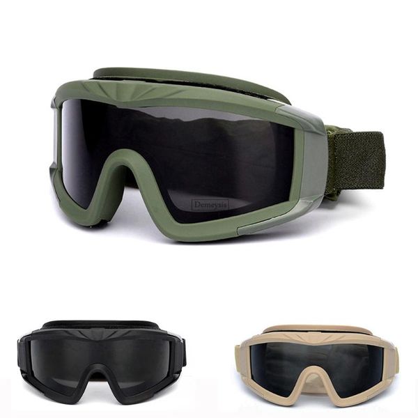

outdoor eyewear tactical sunglasses goggles sport paintball army combat safety men glasses