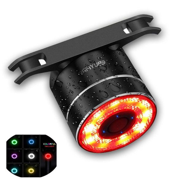 

bike lights bicycle rear light colorful usb rechargeable ultra bright tail cycling safety warning taillight flash lamp