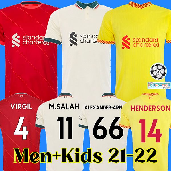 

21 22 liverpool soccer jerseys salah firmino thiago konate elliott lvp football shirt 2021 2022 virgil diogo jota mane keita jones thailand, Black;yellow