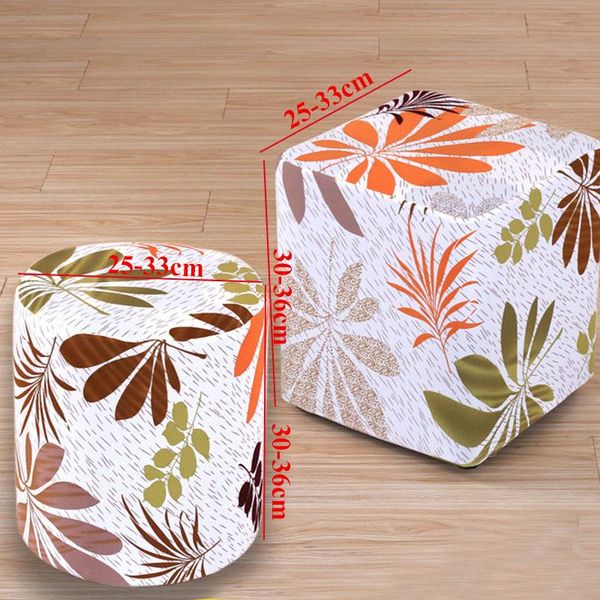 

chair covers elastic household goods fabric stool cover round dust square colorful protective
