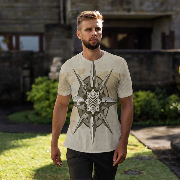 

round thorns 3d printing t-shirts are unique, stylish, beautiful, breathable and comfortable. daily party travel visual impact gothic style, White;black