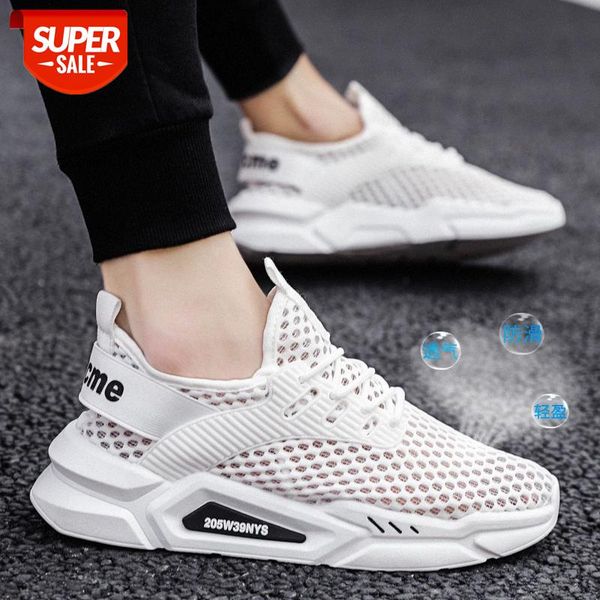 

summer men's shoes outdoor breathable big mesh hollow sports running lovers fashion trend casual trendy #tn6l