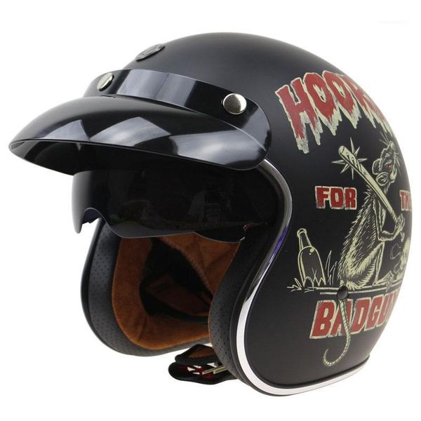 

retro motorcycle helmet 3/4 open face dot approved abs casco moto electric bicycle summer motorbike1