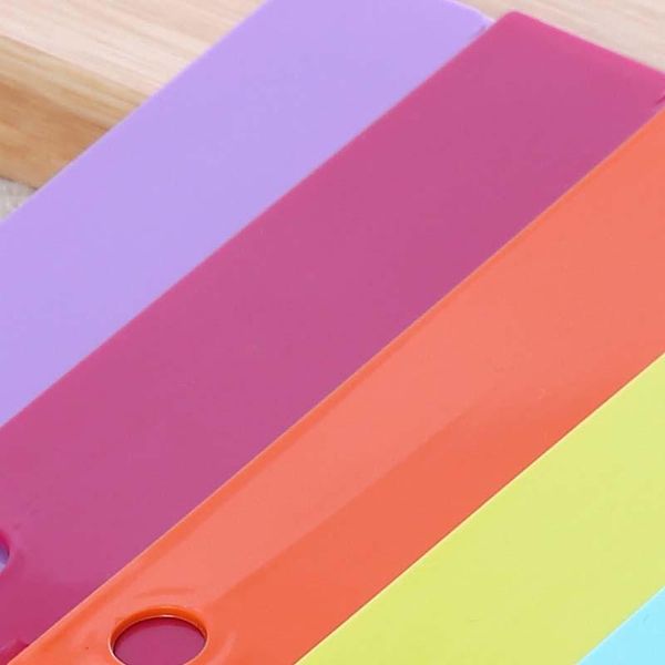 

baking & pastry tools 6pcs diy cake cream scraper irregular teeth edge decorating fondant cutters spatulas accessories