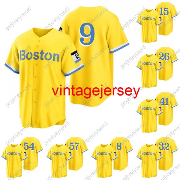 

boston 2021 city connect ted williams jersey carl yastrzemski rafael devers dustin pedroia xander bogaerts enrique hernandez nathan eovaldi, Black