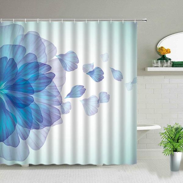 

dream flower abstract art shower curtain floral plant scenery bathroom screen waterproof fabric bathtub decor hanging curtains