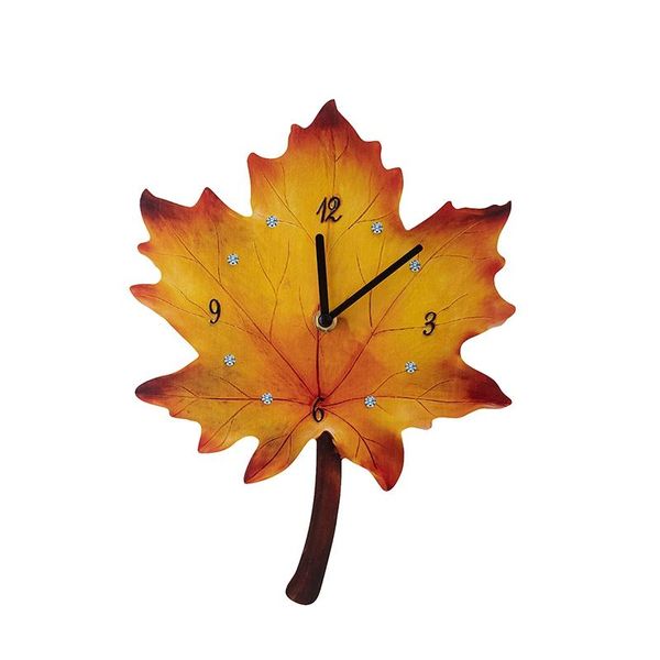 

wall clock vintage wood print round silent watch battery operated quiet desk clocks