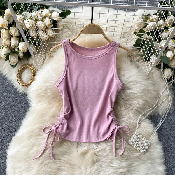 

women's tanks & camis female deat cord plied thin sleeveless sweater vest solid color spring summer 11b758 d15c, White