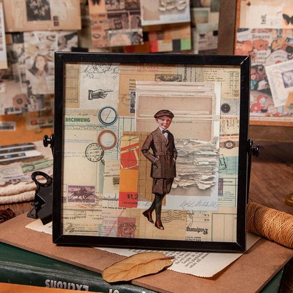 

other arts and crafts 50pcs life message stickers stationery decoration art diy craft background retro style hand account material universal