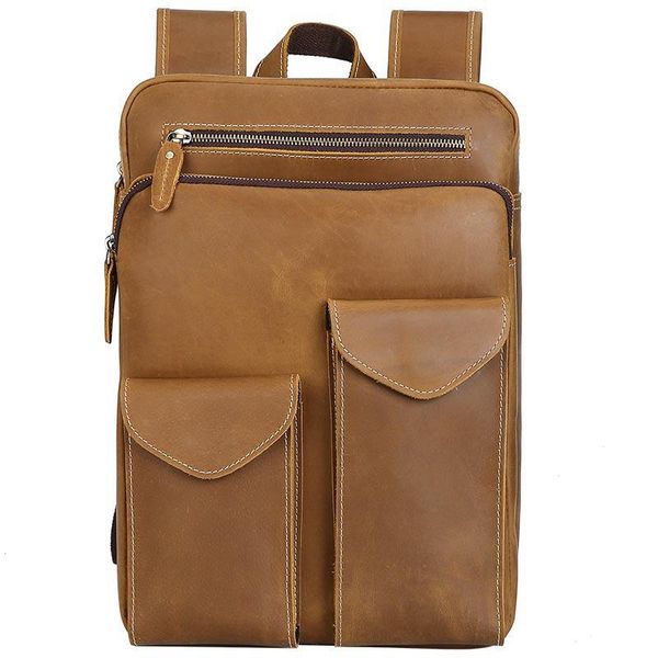 

backpack male genuine leather business rucksack men real cow luggage travel bag large duffle tote weekend boys schoolbag