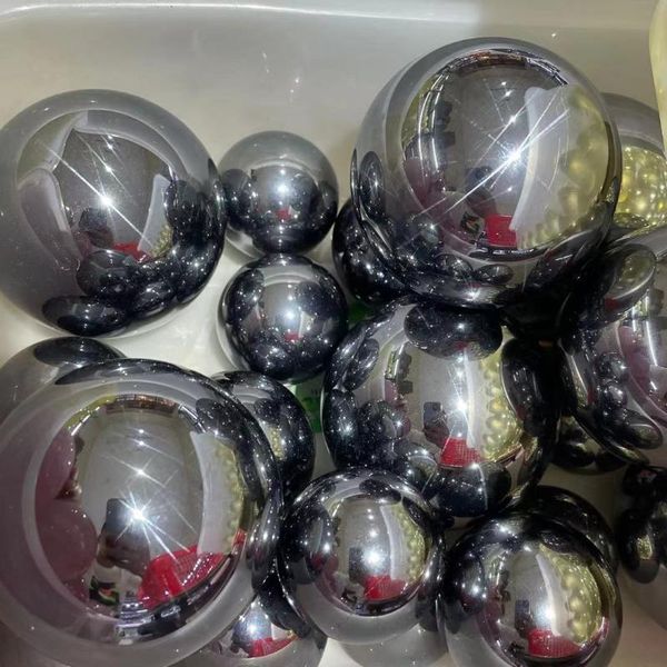 

decorative objects & figurines 40-100mm natural terahertz magnetic sphere large crystal healing stone