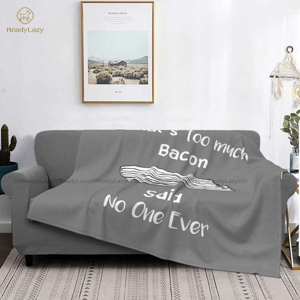 

bacon blanket fuzzy bedspread fleece meditation soft blankets