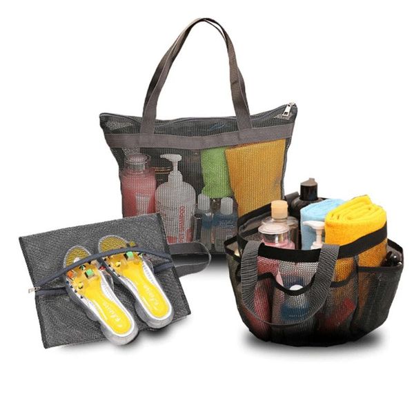 

storage bags multi-pocket mesh shower caddy tote bag hanging portable toiletry for men and women college dorm essentials quick