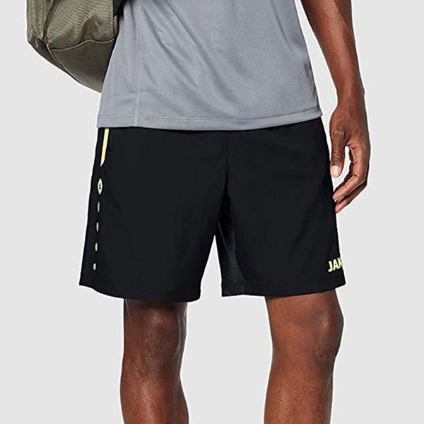 

men's shorts 2021 running men fitness gym training sports quick dry workout sport jogging double deck summer, White;black
