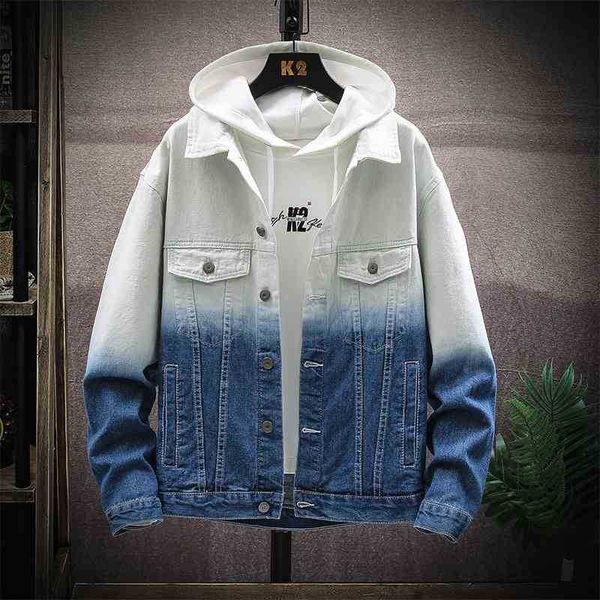 

men's autumn denim jacket fashion brand tooling jacket top, Black;brown