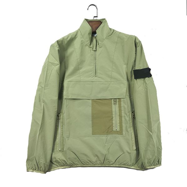 

men's casual hoodless jacket street hip-hop fashion coat, Black;brown