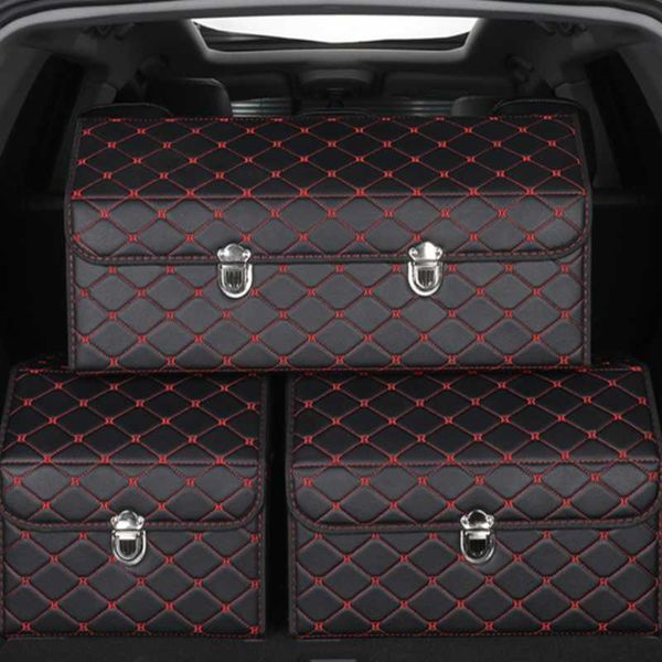 

car organizer atl type leather stowing tidying trunk storage box grade cs28