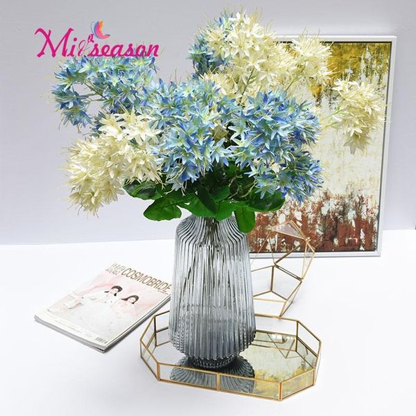 

5pcs artificial silk hydrangea flowers france bride bouquet wedding home year decor accessories for vase flower arrangement decorative & wre
