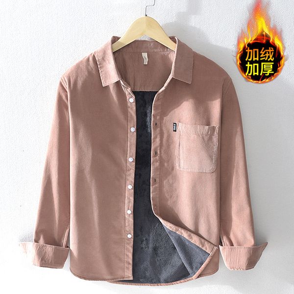 

men's t-shirts thicking warm long-sleeved autumn and winter brand casual shirts for men solid comfortable shirt mens overhemd chemise z, White;black