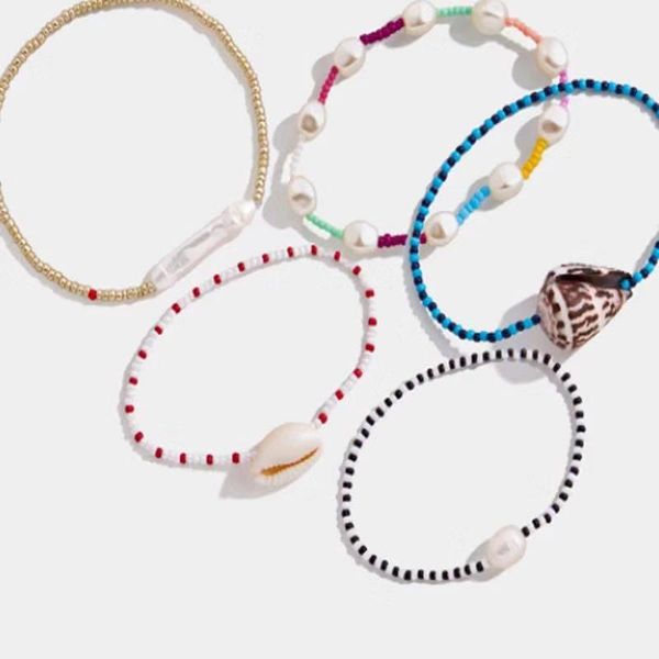 

charm bracelets stylish design bracelet personality with natural shell women 2021 gift, Golden;silver