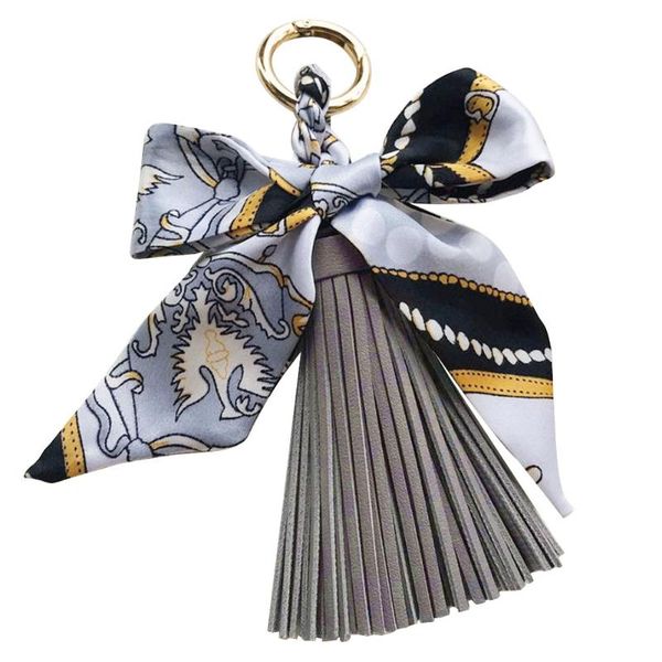 

cell phone straps & charms universal purse pendant keyring faux leather tassels handbag charm hanging silk like scarf backpack key chain fas