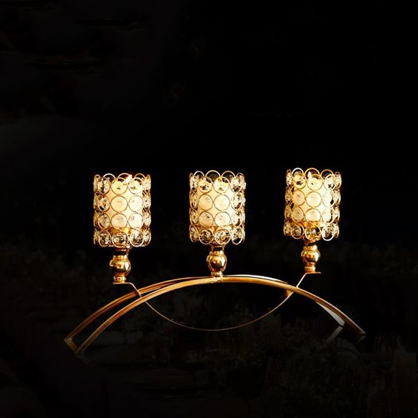 

candle holders metal holder crystal candelabras tealight candlesticks romantic ornament for home wedding decor