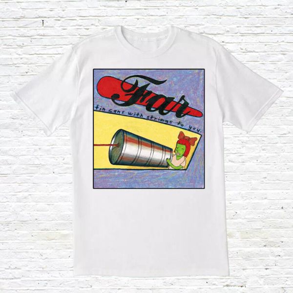 

far 'tin cans..' t-shirt, White;black