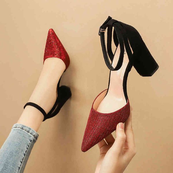

elegant dress shoes sequined cloth hollow sandals ladies heels comfortable 1 t8aa, Black