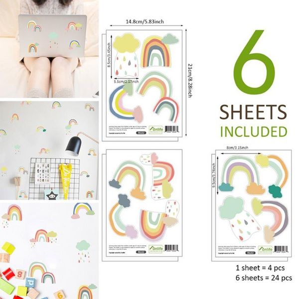 

wall stickers waterproof decals 1 set baby room cartoon clouds decor