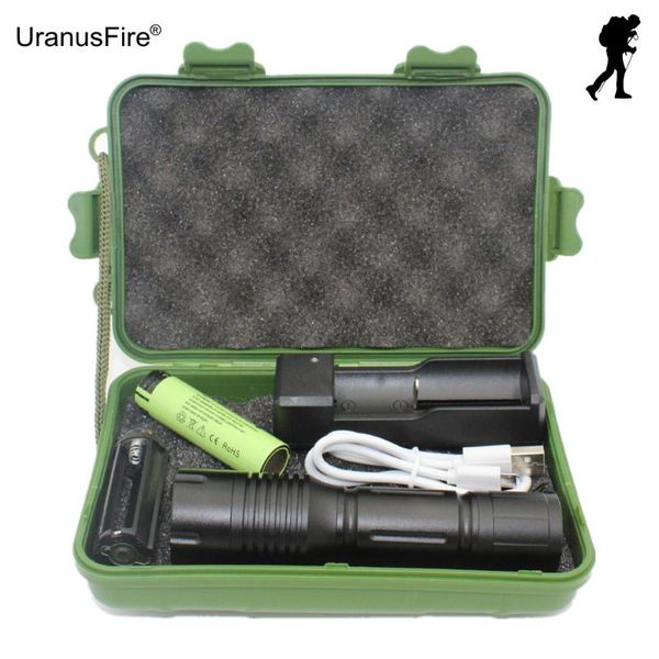 

portable xm-l t6 led torch working inspection light switch 5 mode zoom adjustable lights outdoor camping lighting flashlights tor torches