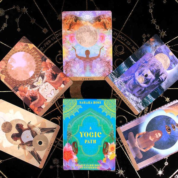 Путь Orucless Deck и Arot Toy Toy Tarot Guiding Guide Wear Yogic Wisdom Card игра