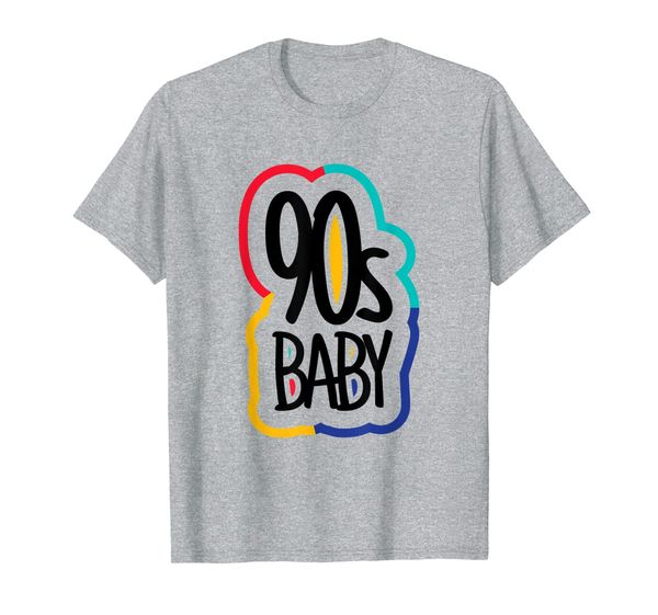 

90s baby shirt 90s party shirt 90s primary colors tee, White;black