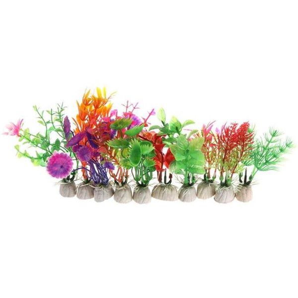 

hinmay aquarium plastic plant fish tank plants decor by decorations