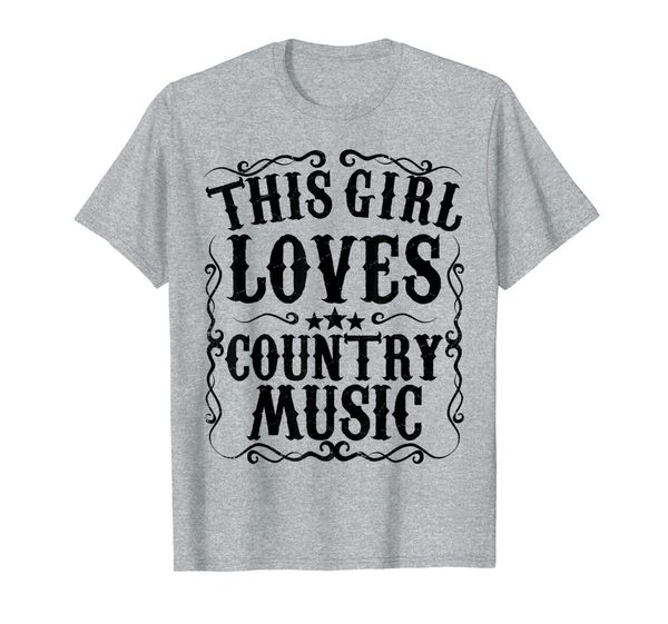 

this girl loves country music vintage concert nashville gift t-shirt, White;black