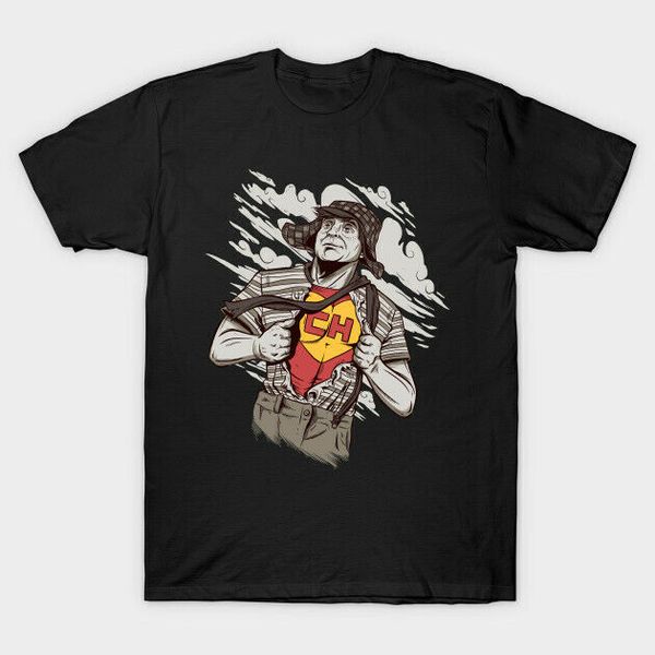 

chespirito mexico el chavo superman parody funny retro mashup black t-shirt s6xl, White;black