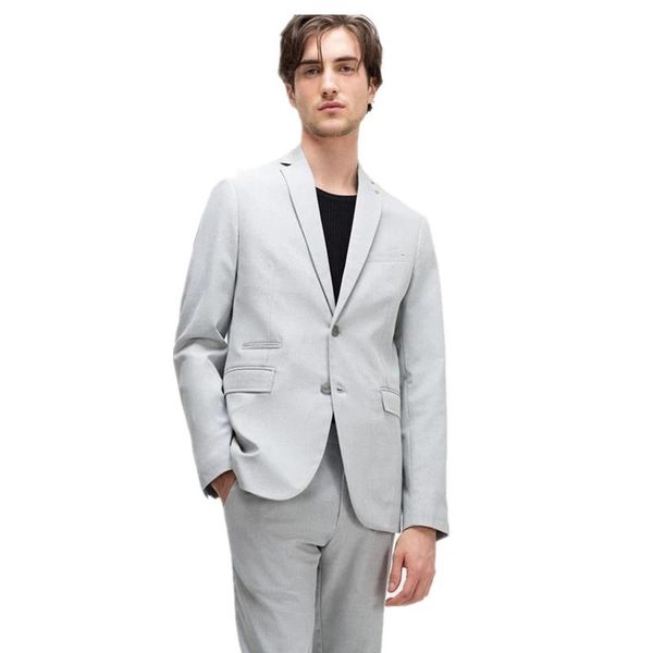 

men's suits & blazers 2021 custom groom wedding slim suit banquet tuxedo notch lapel casual fashion 2-piece (coat + pants), White;black