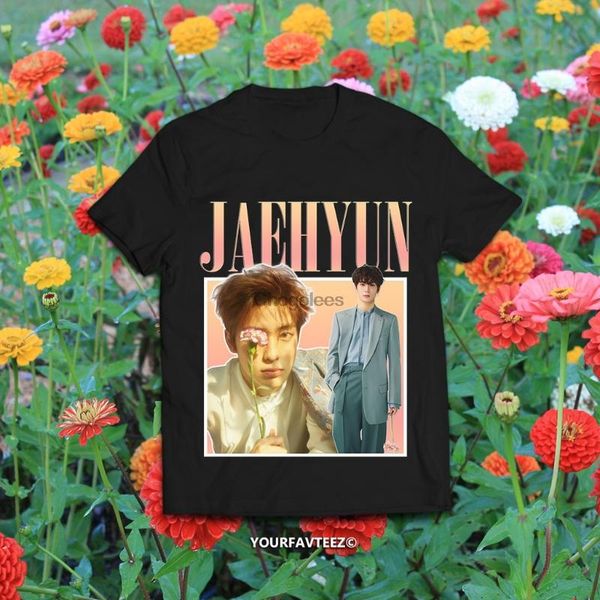 

men's t-shirts jaehyun nct homage tee, White;black