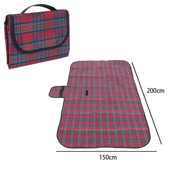 

outdoors 150x200cm moisture resistant pad picnic oxford cloth practical stripe travel mat sturdy multifunction outdoor pads