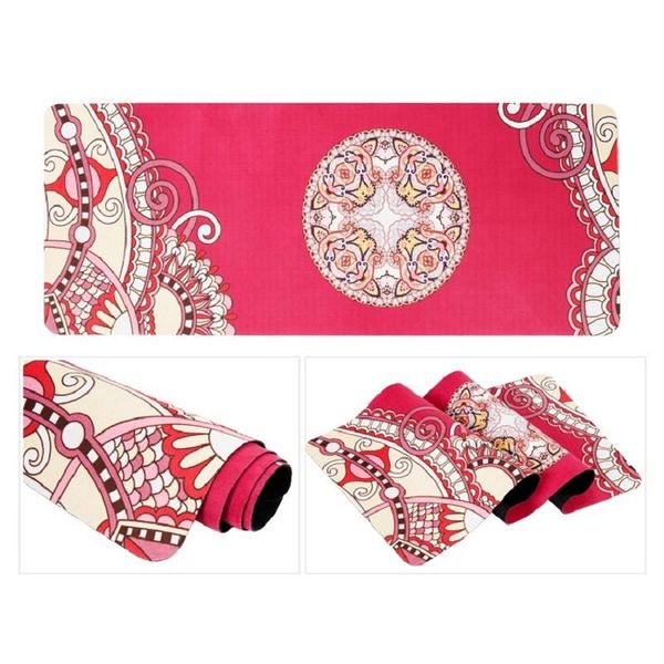 

yoga mats natural rubber mat anti-slip sports 183 * 68 cm 5 mm thickness variety of color printing and design blanket
