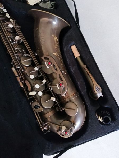 Neues Mark VI Tenorsaxophon Sax Top professionelles Musikinstrument Echtes Bild mit Mundstück