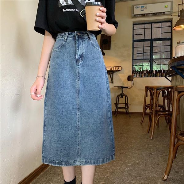 

skirts wholesale 2021 spring summer autumn fashion casual women skirt woman female ol jean ay0202, Black