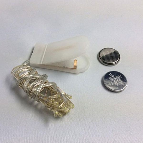 

party decoration 2m 20led silver copper wire white warm cr2032 batteries included christmas outdoor led string waterproof fairy lights