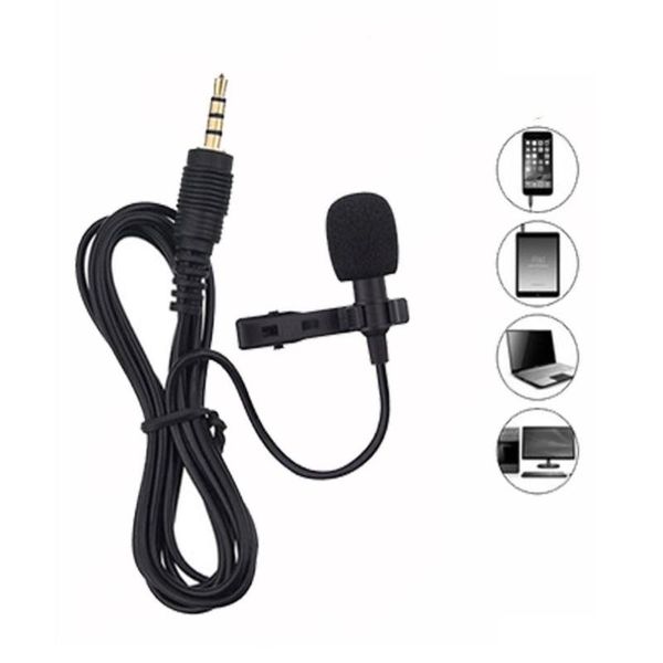 

3.5mm portable mini clip lapel lavalier microphone audio mic for mobile phone microphones